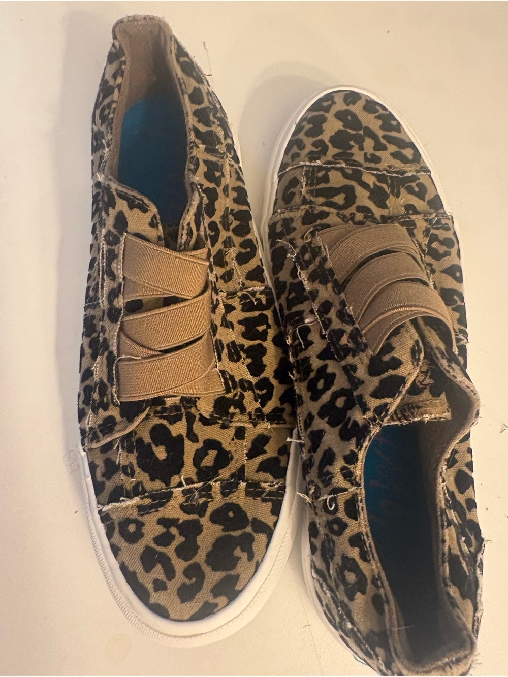 Blowfish Leopard-Print Slip-On Sneakers in Brown and Black